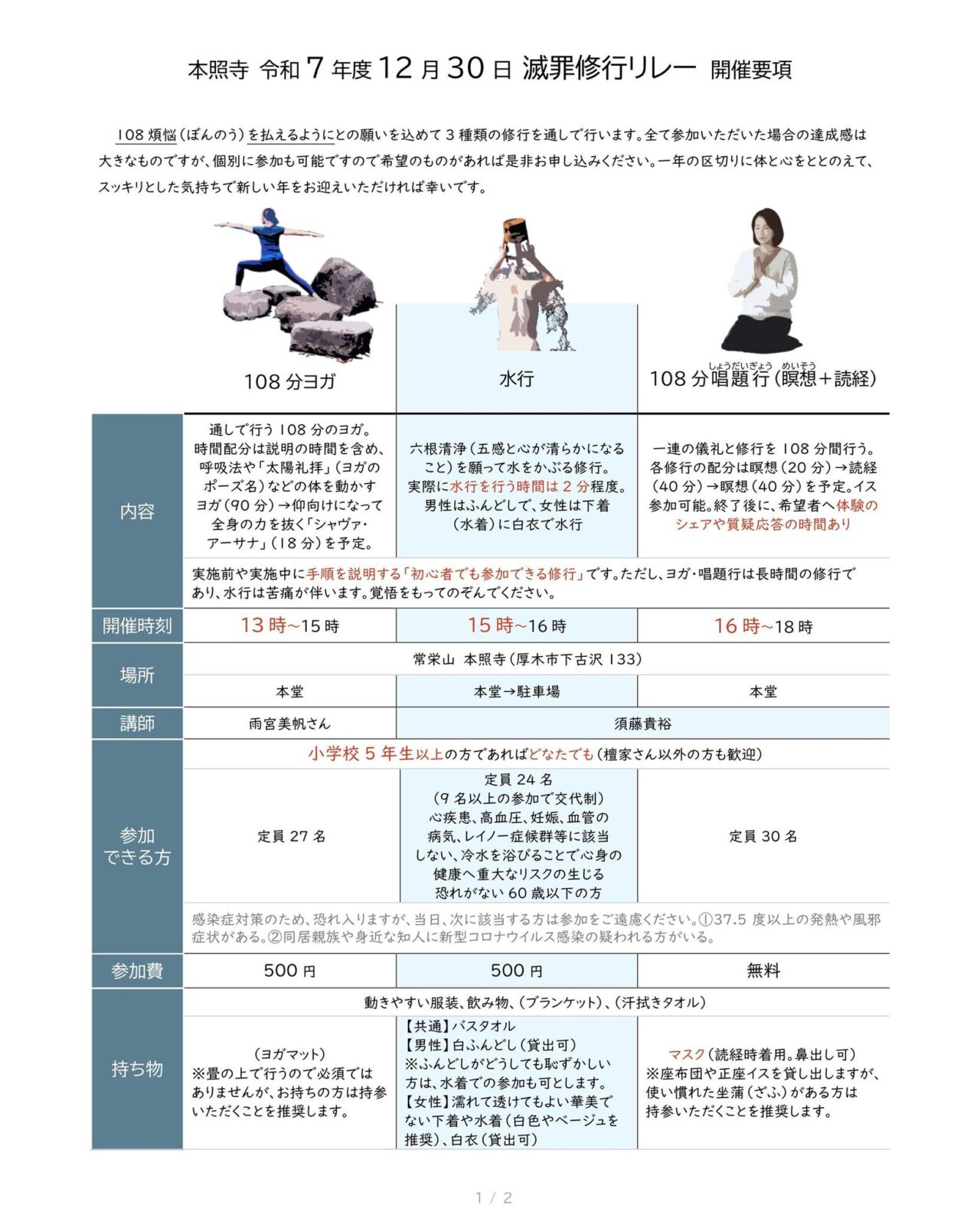 滅罪修行リレー